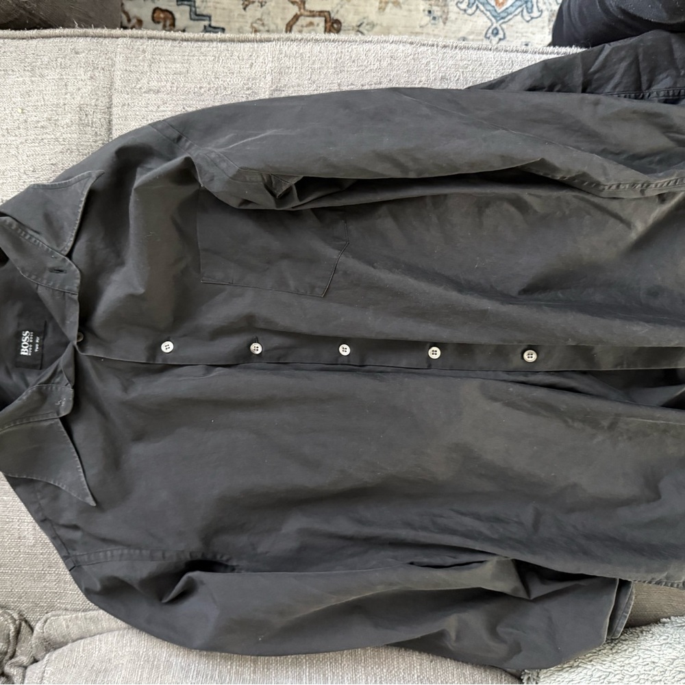 Black Men's Dress shirt Hugo Boss